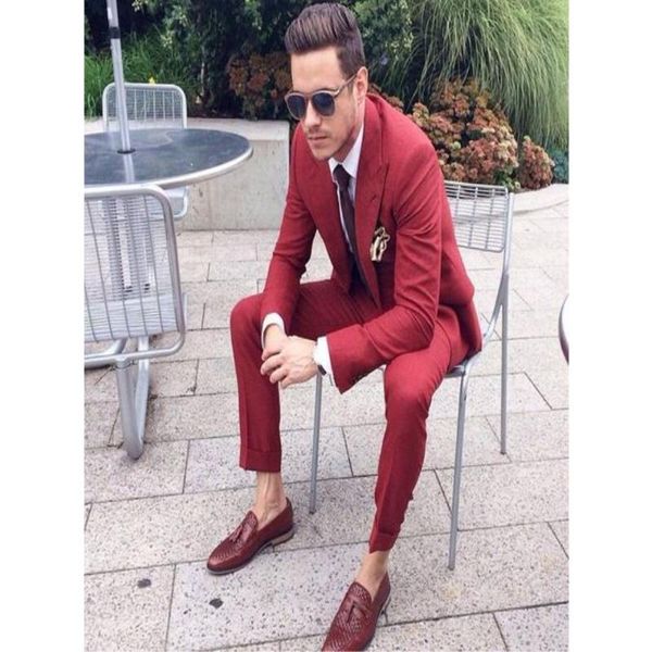 

latest coat pant designs wine red men suit slim fit 2 piece tuxedo custom fashion suits groom prom blazer terno masculino jacke men's &, White;black