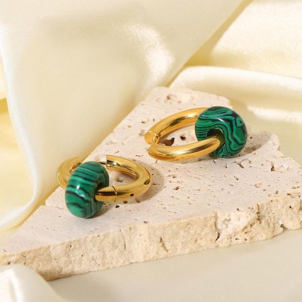 Hoop Huggie cerchi placcati oro 18 carati orecchini in acciaio inossidabile doppio strato piercing da donna Aretes Pendientes anello per orecchie gioielli Oorbellen 2021