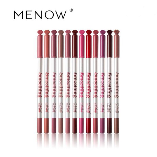 

lip pencils menow/ mellow makeup p124 liner 12 color mixed waterproof lipstick pen cosmetics trade