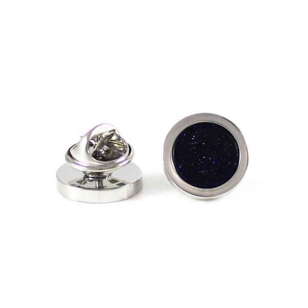 

pins, brooches round blue sandstone lapel pin stone suit holiday gifts pins birthday gift, Gray