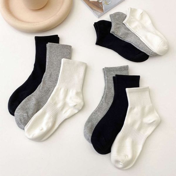 

medium autumn winter seasons simple color black white cotton high rubber