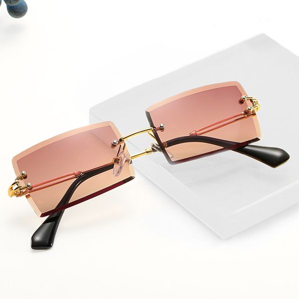 

retro small rectangular sunglasses women's fringe square sunglasses for women's 2020 summer style women's uv400 green brown o, Silver