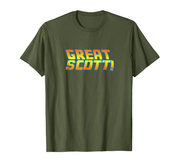 

great scott t-shirt, White;black