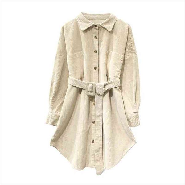 

women velvet ivory pink solid turn down collar long sleeve full sleeve long shirt sash corduroy high street b0256, White