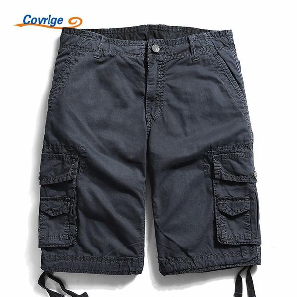 

covrlge brand summer cargo shorts fashion cotton plus size men's short pants men breeches casual loose boardshorts mkd016, White;black
