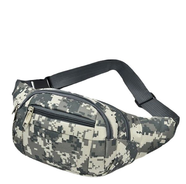 Retro Impermeabile Camo Marsupio Unisex Uomo donna Fanny Hip Belt Pack Outdoor Travel Phone cover holder Pouch Fashion Messenger Borse petto imbracatura Zaino a tracolla