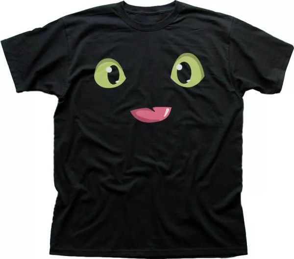 

HTTYD How To Train Your Dragon Black printed cotton t-shirt FN9678, White;black