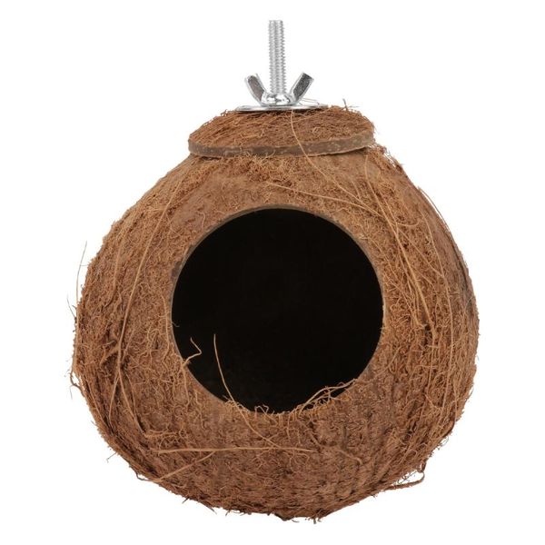 

bird cages 1pc parrot biting coconut shell birds nest plaything supply