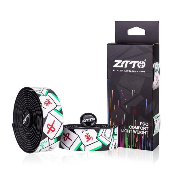 

bike handlebars &components 1 pair of bicycle with breathable, sweat-absorbent, non-slip road personalized mahjong pattern riding accessorie