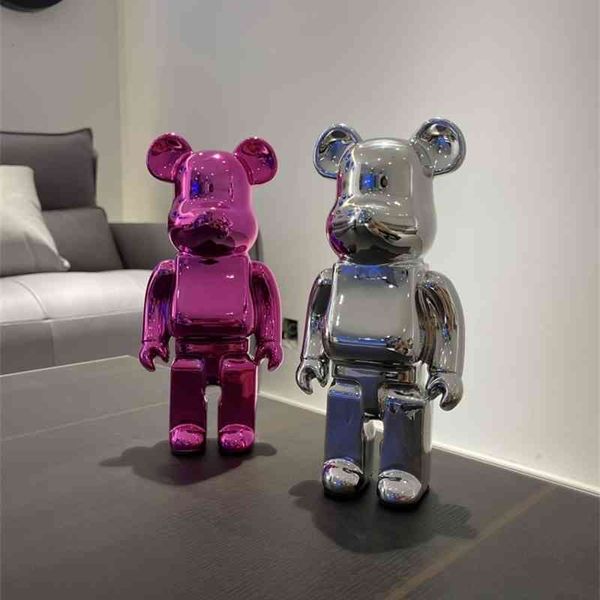 

33creative cartoon net red electroplating violence bear model room porch living wine cabinet tv home decoration