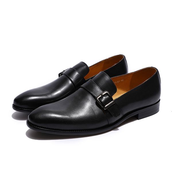 

dress shoes genuine oxford leather shoes casual buckle business office uwhk, Black