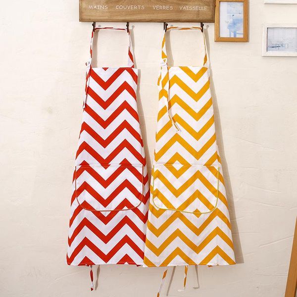 

aprons fashion simple stripe apron kitchen home baking shop bib