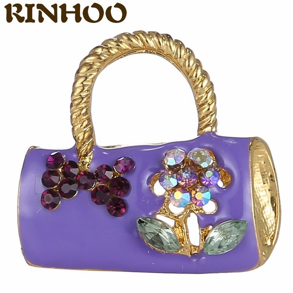 

charm small handbag bag brooches for women enamel pins jackets collar lapel badge high-quality jewelry giftdio chan contact, Gray