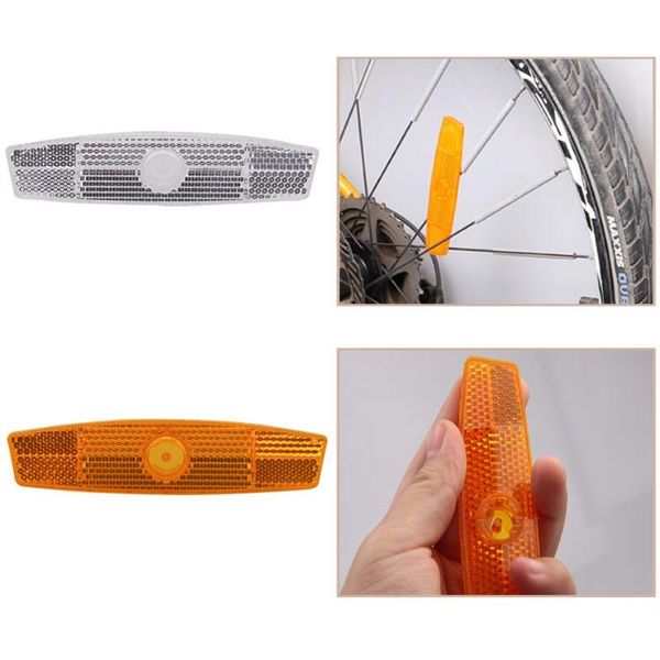 

4pcs/set bicycle spoke reflector safety warning light wheel rim reflective lamp mount vintage clip tube refector bike lights