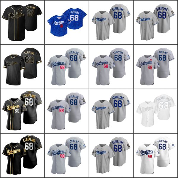 

los angeles dodgers men 68 ross stripling women youth jerseys, Black;red