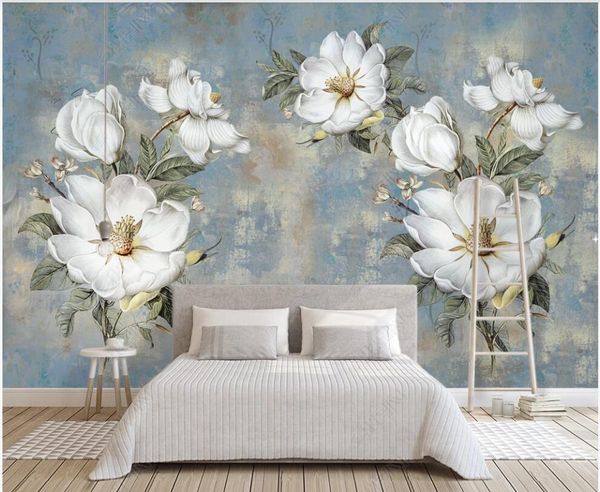 

3d p wallpaper custom mural vintage oil painting flower abstract retro european pattern home decor in the living room 3d wall murals wallpap