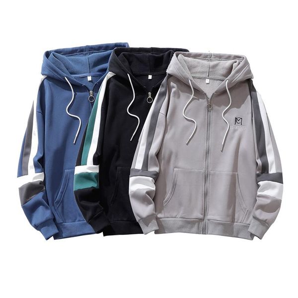 

men's hoodies & sweatshirts 2021 spring autumn cardigans loose-fitting fashion coats drop, Black