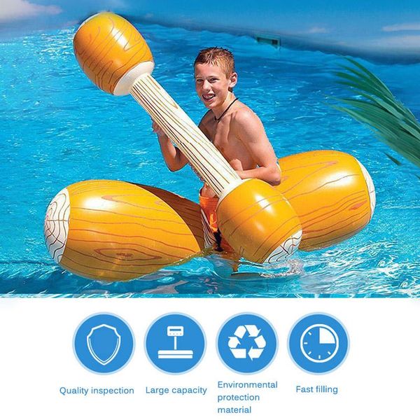 

inflatable water sports swimming pool floating 4pcs / bumper toys children party ski gladiator raft game life vest & buoy