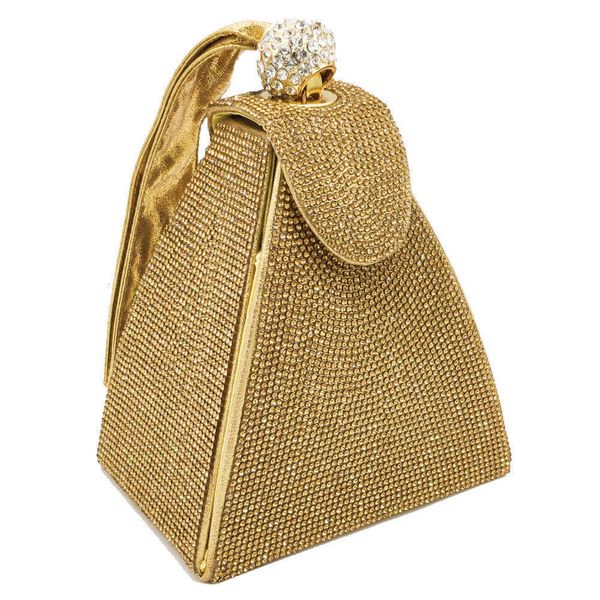 

fgg wristlets bag dinner bag pyramid shaped women's diamond hand