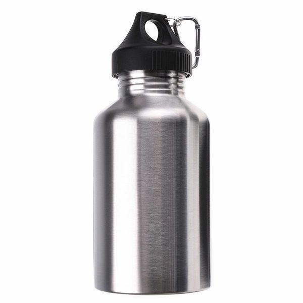 

water bottle 2000ml stainless steel drinking cycling camping hiking silver