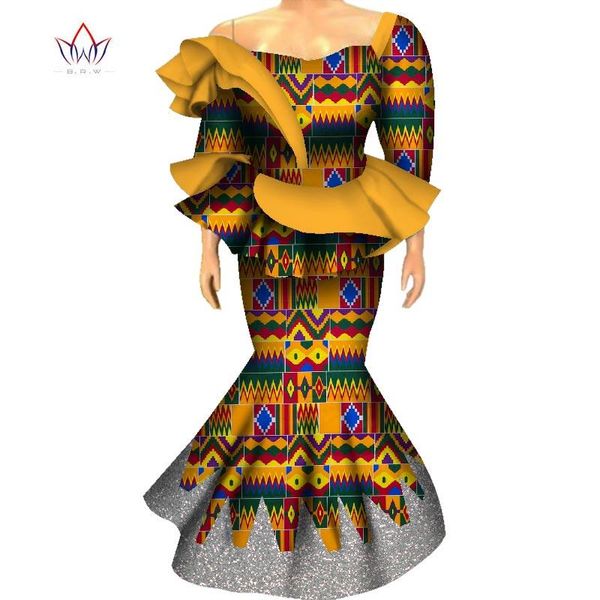 

ethnic clothing africa two piece set for women dashiki sequins african traditional bazin plus size lady party wy7737, Red