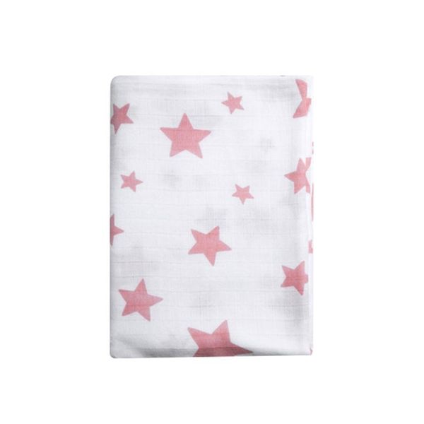 

blankets & swaddling 100x70cm baby muslin receiving blanket infants stars pattern wrap born soft breathable gauze bath towel 40jc