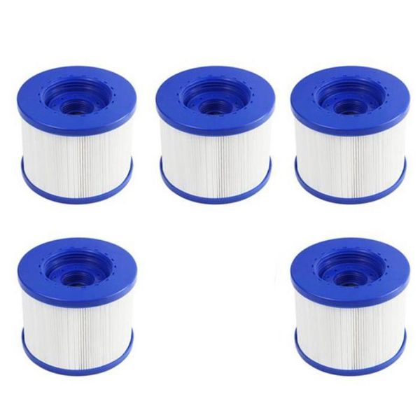 

pool & accessories -5pcs spa filter replacement cartridge for club wave spa, inflatable winter swimming tub