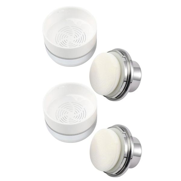 

storage bottles & jars 2pcs mushroom head powder boxes cosmetic pearl case