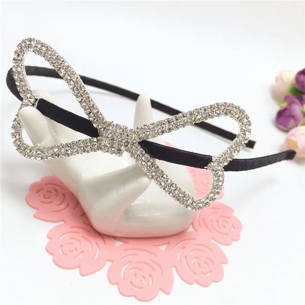 

japanese and hair accessories headdress version diamond hairband with diamond sweet bow headband bangs hairpin accessories, Silver