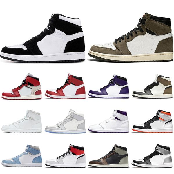 

wholesale men basketball shoes women 1s silver toe banned barely orange dutch green pink quartz purple pulse obsidian unc travis trainers sn