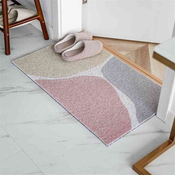 

pvc simple silk ring for entrance hall floor can be cut into door non slip carpet mat