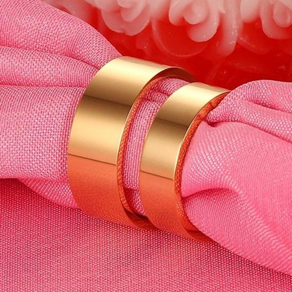 

wedding rings couple for women jewelry men flat titanium steel simple gold-color wholesale classic jewellery anniversary gift, Slivery;golden