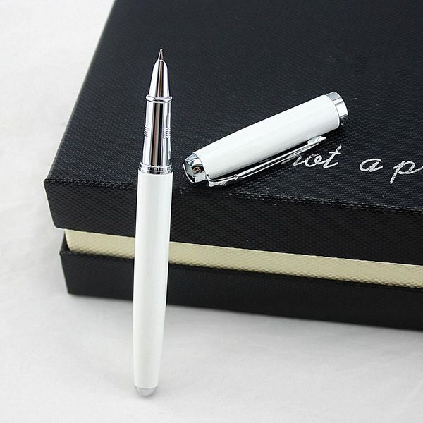 

metal silver financial tip fountain pen 0.38mm shine platinum steel school office business writing ink pens gift stationery