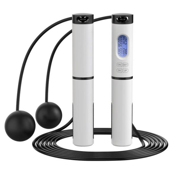 

cordless jump ropes smart electronic digital skip rope calorie consumption fitness body building exercise jumping
