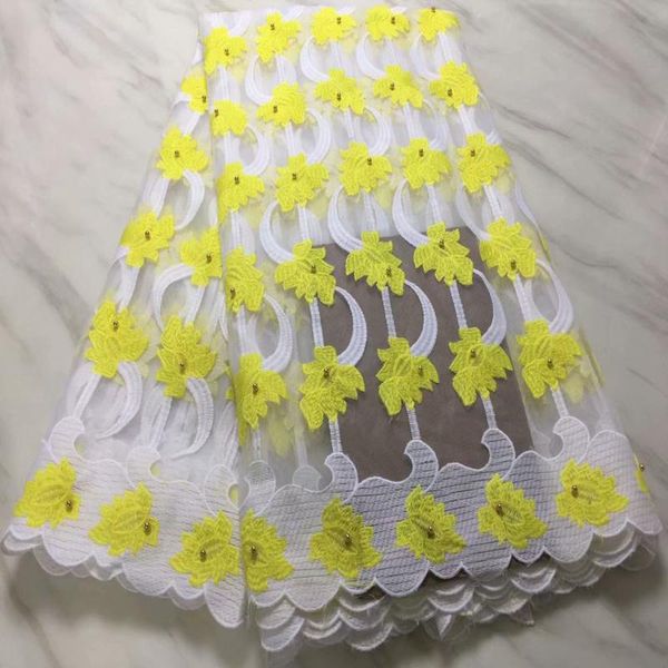 

ribbon luxury french lace fabrics 2021 african nigerian tulle fabric beaded bridal for wedding dress 5yards, Pink;blue