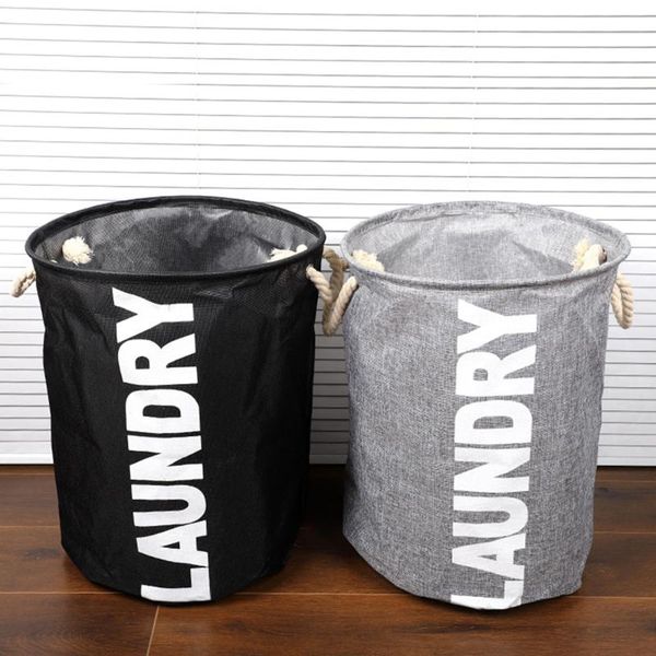 

laundry bags hamper with handles large capacity waterproof foldable clothes storage basket for cabinet bathroom home