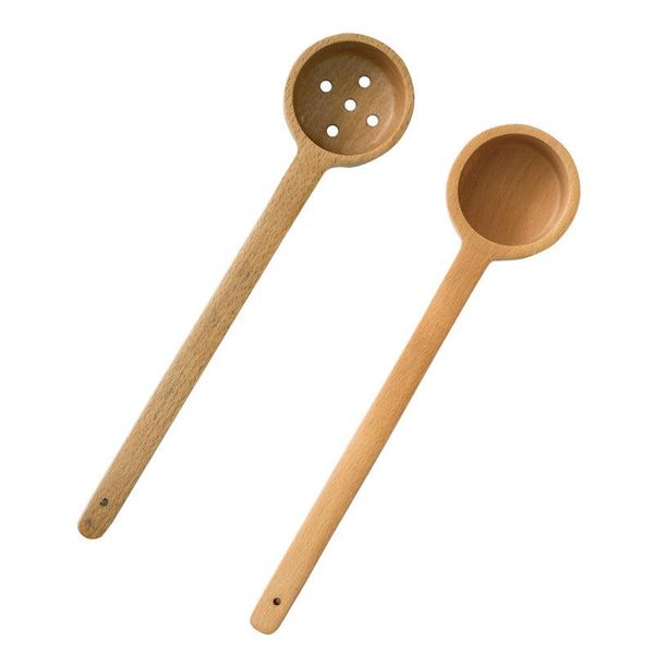 

spoons long handle wooden measuring spoon coffee kitchen soup home tools