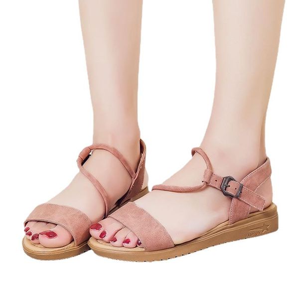 

sandals women 2022 fashion ladies summer beach roman sandal woman open toe flat footwear casual female shoes classic, Black