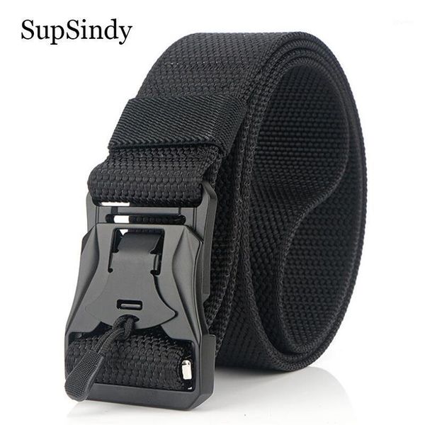 

belts supsindy equipment combat magnetic metal buckle outdoor tactical for men army training nylon waistband male strap1, Black;brown