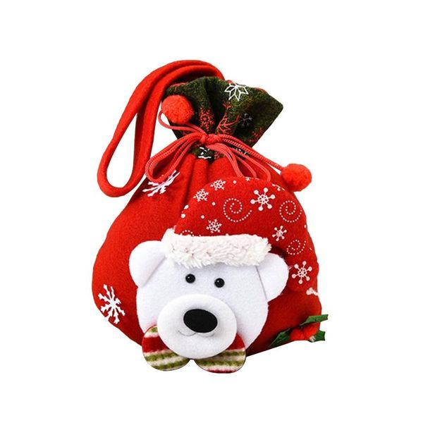 

christmas decoration ornaments fawn candy gift bag sweet drawstring tote wrap