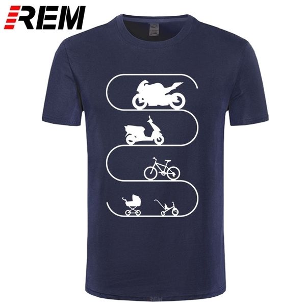 REM Summer NEW Fashion Baby-Car Bike Bicycle Motorcycle Evolution Tee Shirt per uomo Summer Hip hop T Shirt Plus Size 210409