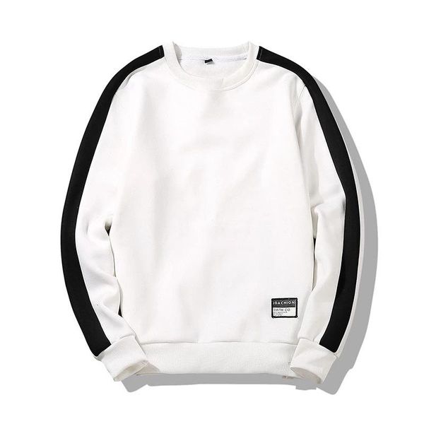 

men's hoodies & sweatshirts men hoodie casual nice autumn hip hop streetwear pullover o-neck brand solid color letter printing male, Black