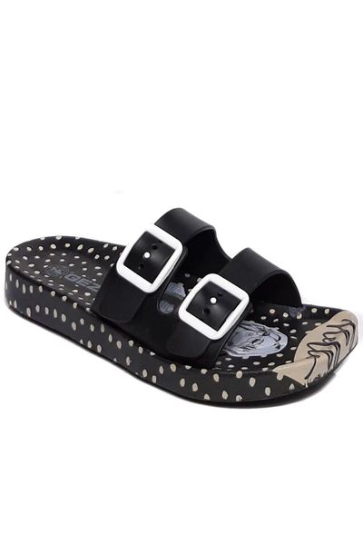 

slippers woman home garden pool sea, Black