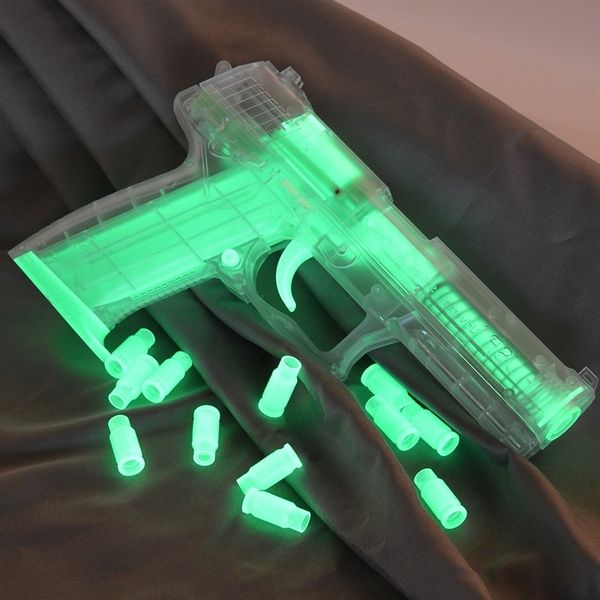 

4565luminous usp shell throwing soft bullet simulation manual launching glock boy children's toy