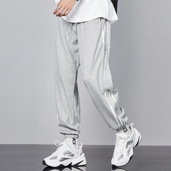 

men's pants men joggers mens cargo trousers sweatpants clothing korean comfort fashion cotton causual, Black