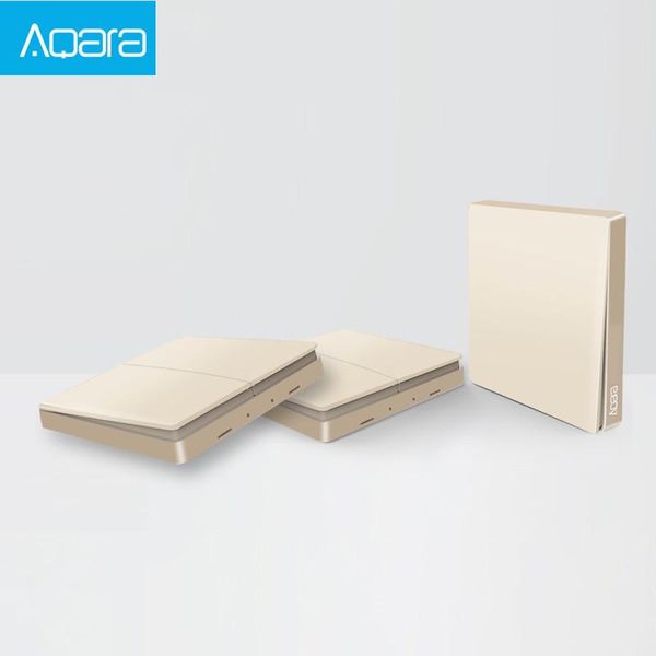 

smart home control original aqara light remote switch gold version zigbee wireless key wall app
