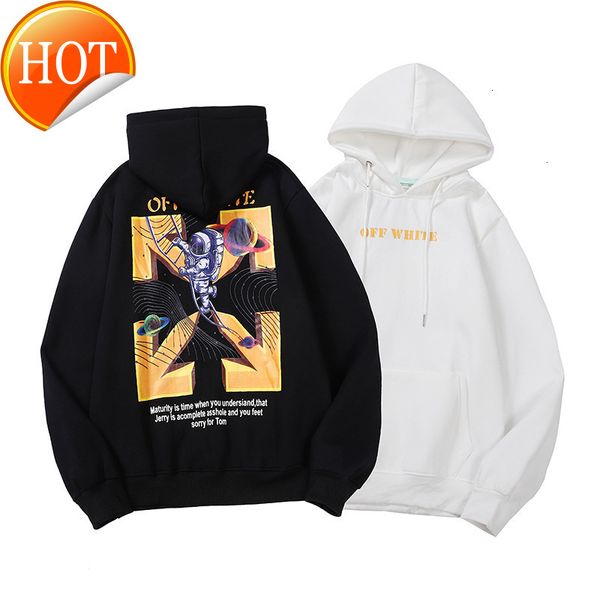 

autumn and white winter off space arrstyle male female lovers style tide br hoodie plush sweater jacket, Black