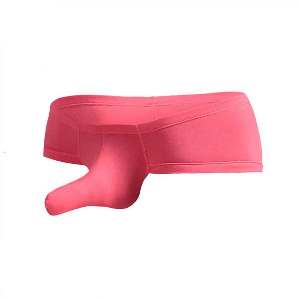 

underpants men mini boxer shorts male elephant nose big pouch trunk man underwear solid soft tanga lingerie erotic 529, Black;white