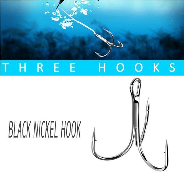 

150pcs fishing treble hooks barbed fishhooks super sharp carp triple sea tackle durable rivers lakes accessories
