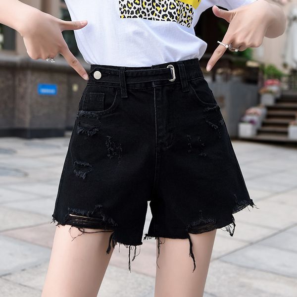

women's jeans denim shorts summer thin style 2021 fashion pants, Blue